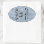 Niets anders doet accordion oval Sticker (Tas)