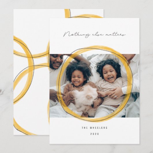 Niets anders is van belang voor de vakantiekaart feestdagenkaart (Voorkant / Achterkant)