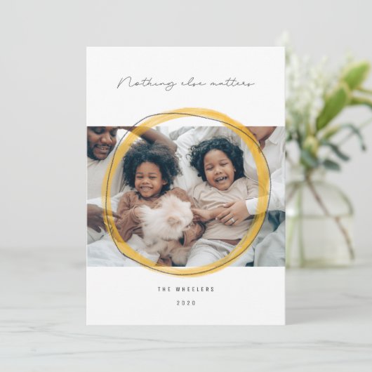 Niets anders is van belang voor de vakantiekaart feestdagenkaart (Staand voorkant)