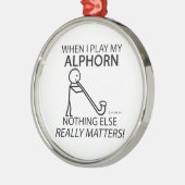 Niets anders Matters Alphorn Metalen Ornament (Links)