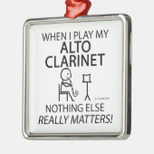 Niets anders telt Alto Clarinet Metalen Ornament (Links)