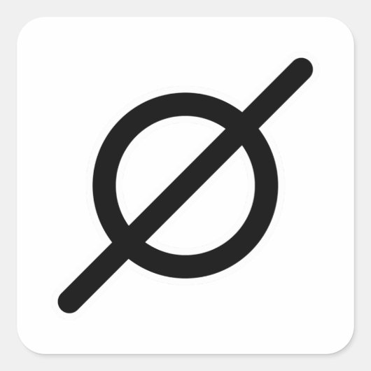 Niets Atheïstisch Vierkante Sticker (Voorkant)