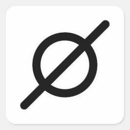 Niets Atheïstisch Vierkante Sticker