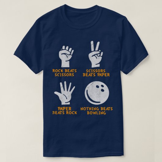Niets Beats Bowling T-shirt (Design voorkant)