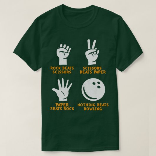 Niets Beats Bowling T-shirt (Design voorkant)