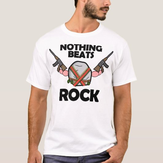 Niets Beats Rock T-shirt (Voorkant)