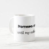 Niets begint koffiemok (Voorkant links)