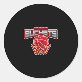 Niets behalve Buckets Ronde Sticker