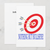 Niets behalve Bullseye Kaart (Voorkant / Achterkant)