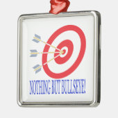 Niets behalve Bullseye Metalen Ornament (Links)