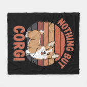 Niets behalve Corgi Fleece Deken (Voorkant (Horizontaal))