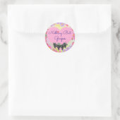 Niets behalve druivenstikker ronde sticker (Tas)