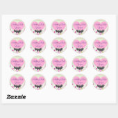 Niets behalve druivenstikker ronde sticker (Vel)