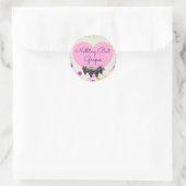 Niets behalve druivenstikker ronde sticker (Tas)