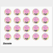 Niets behalve druivenstikker ronde sticker (Vel)
