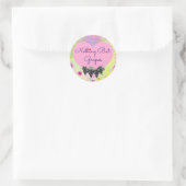 Niets behalve druivenstikker ronde sticker (Tas)