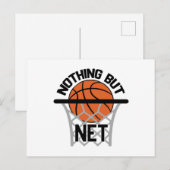 Niets behalve het Netto Gift Idee Basketball Briefkaart (Voorkant / Achterkant)