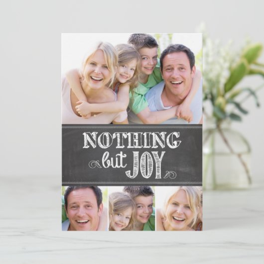 Niets behalve Joy Feestdagenkaart (Staand voorkant)