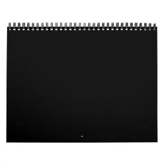 Niets behalve kleur - alles zwart - alleen zwart kalender