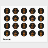 Niets behalve Netto Ronde Sticker (Vel)
