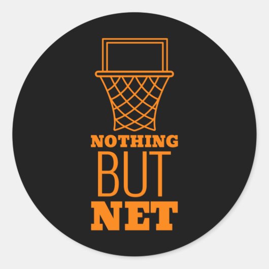 Niets behalve Netto Ronde Sticker (Voorkant)
