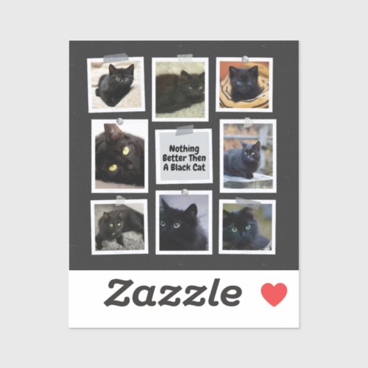 Niets beter dan een zwarte kat sticker (Vel)