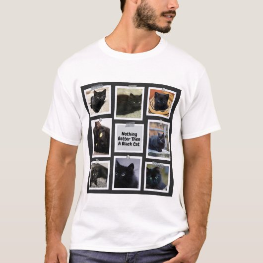 Niets beter dan een zwarte kat t-shirt (Voorkant)