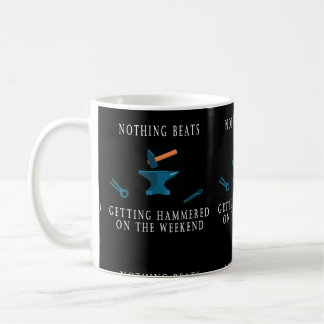 Niets beters die in het weekend gehamerd worden koffiemok