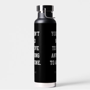 Niets Bewijzen Minimalistische Waterfles op Maat