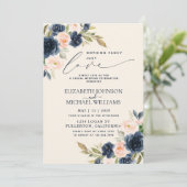 Niets bijzonders Alleen maar liefde Blush Navyblau Kaart (Staand voorkant)