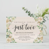 niets bijzonders, Elopement Reception Uitnodigings Kaart (Staand voorkant)