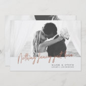 Niets bijzonders, gewoon een huwelijksaankondiging kaart (Voorkant / Achterkant)