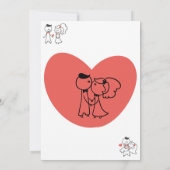 Niets bijzonders, gewoon een lief bruidspaar dat ' kaart (Achterkant)
