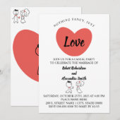 Niets bijzonders, gewoon een lief bruidspaar dat ' kaart (Voorkant / Achterkant)