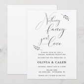 Niets bijzonders, gewoon een liefde Ontvangst Uitn Kaart (Voorkant / Achterkant)