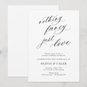 Niets bijzonders, gewoon een trouwerijfeest kaart (Voorkant / Achterkant)