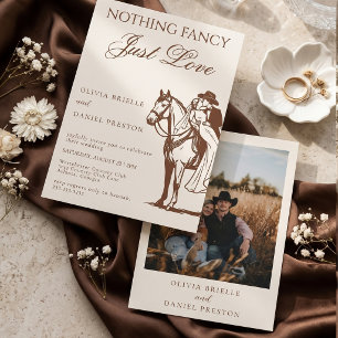 Niets bijzonders, gewoon lief Cowboy Paard Foto Br Kaart