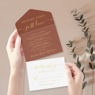 Niets bijzonders, gewoon lief Huwelijksreceptie Fo All In One Uitnodiging