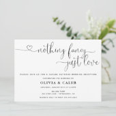 Niets bijzonders, gewoon lief Huwelijksuitnodiging Kaart (Staand voorkant)