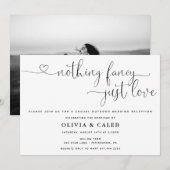 Niets bijzonders, gewoon lief Huwelijksuitnodiging Kaart (Voorkant / Achterkant)
