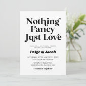 Niets bijzonders, gewoon lief retro casual bruilof kaart (Staand voorkant)
