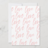 Niets bijzonders, gewoon lief roze casual bruiloft kaart (Achterkant)