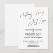 Niets bijzonders, gewoon lief Roze goud Eenvoudig  Kaart (Voorkant / Achterkant)