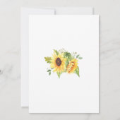 Niets bijzonders, gewoon lief Sunflower Elopement  Save The Date (Achterkant)