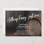 Niets bijzonders gewoon lief typografie houten vat kaart (Voorkant)