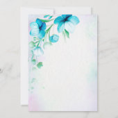 Niets bijzonders, gewoon liefde blauwe turquoise b kaart (Achterkant)