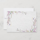 Niets bijzonders, gewoon liefde Bloemrijke informe RSVP Kaartje (Achterkant)