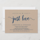 Niets bijzonders, gewoon liefde, Brown Kraft Elope Kaart (Voorkant)