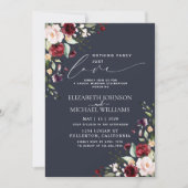 Niets bijzonders gewoon liefde Burgundy Blush Navy Kaart (Voorkant)