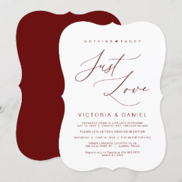 Niets bijzonders, gewoon liefde, Burgundy, Elopeme Kaart